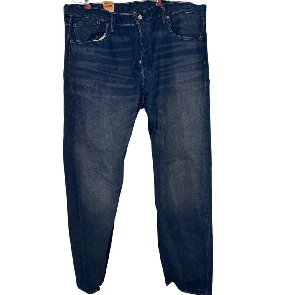 Levi's Mens 501 Jeans Button Fly Straight New Deadstock Dark Wash Blue 40X32 NWT
